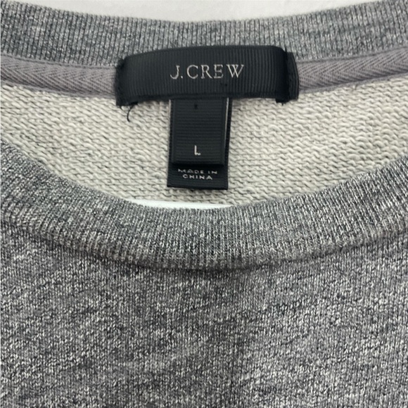 J. Crew top ruffle trim sweatshirt womens Lg - Picture 2 of 6